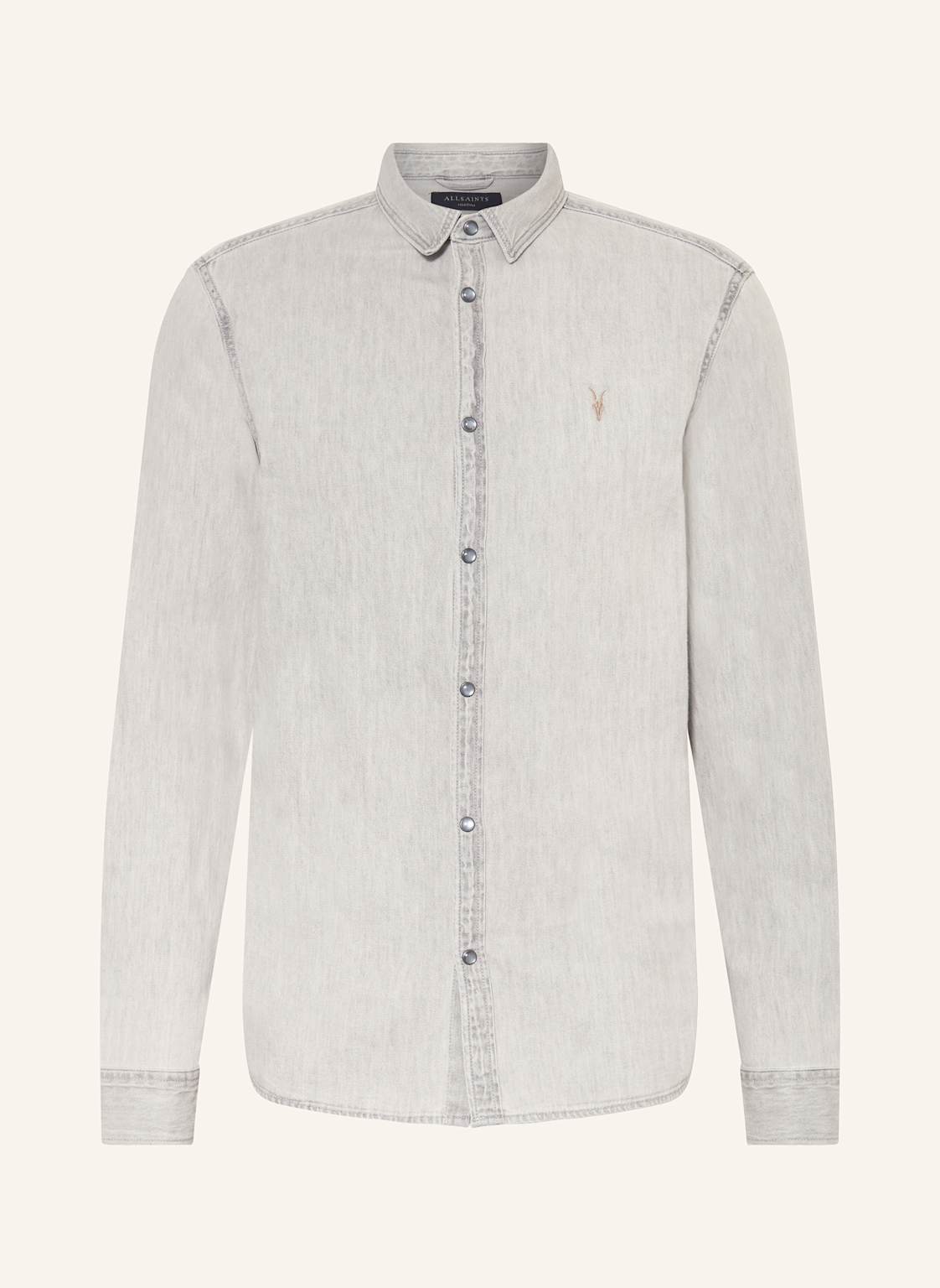 Allsaints Hemd Gleason Regular Fit grau von AllSaints