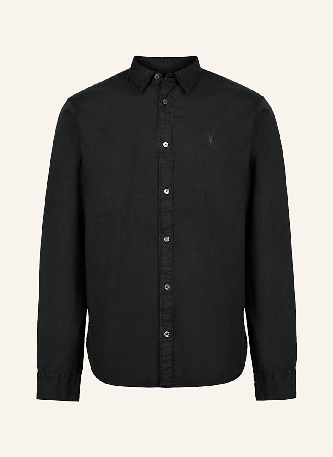 Allsaints Hemd Hawthorne Slim Fit schwarz von AllSaints