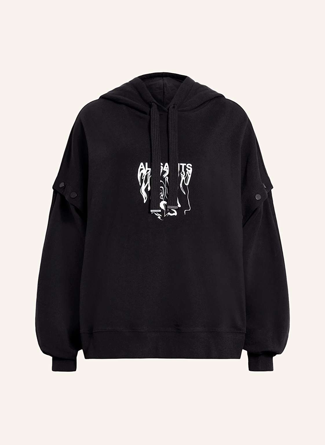 Allsaints Hoodie Inksnts Amphia Mit Abnehmbaren Ärmeln schwarz von AllSaints