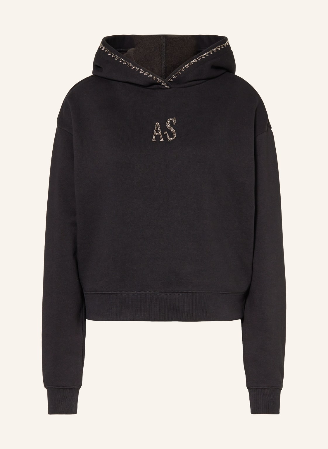 Allsaints Hoodie Scorpion Pippa Mit Schmucksteinen schwarz von AllSaints