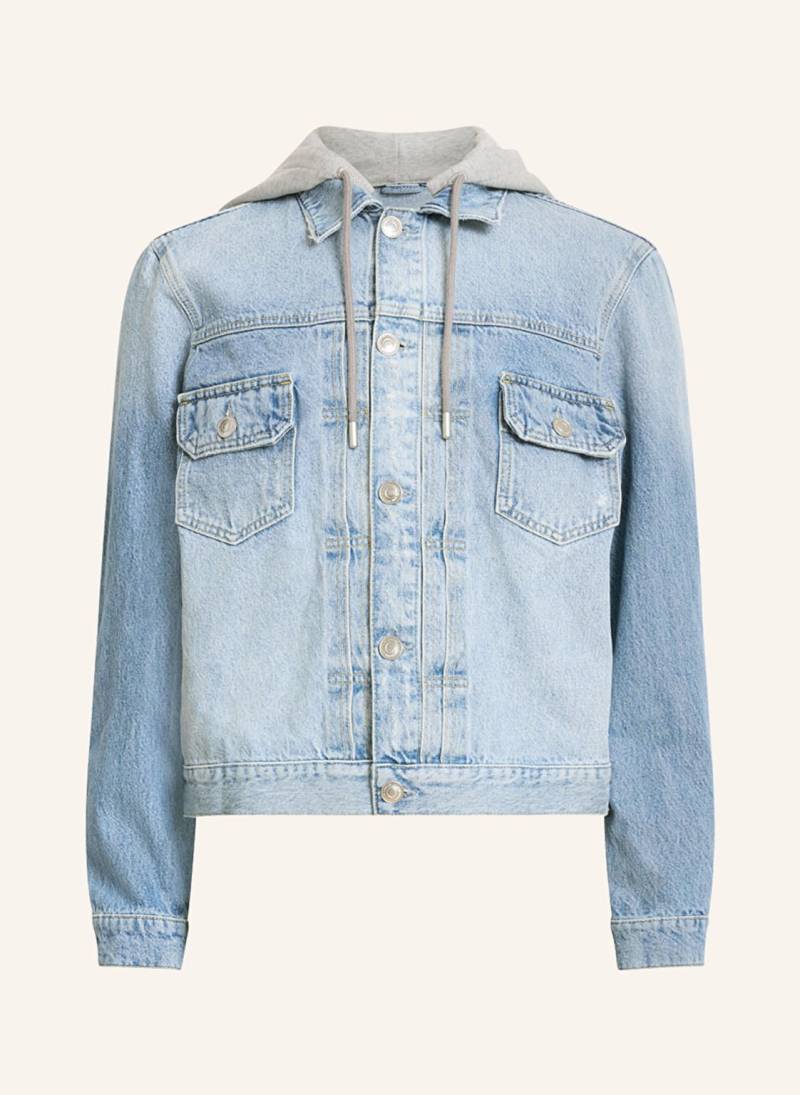 Allsaints Jeansjacke Spirit Mit Abnehmbarer Kapuze blau von AllSaints