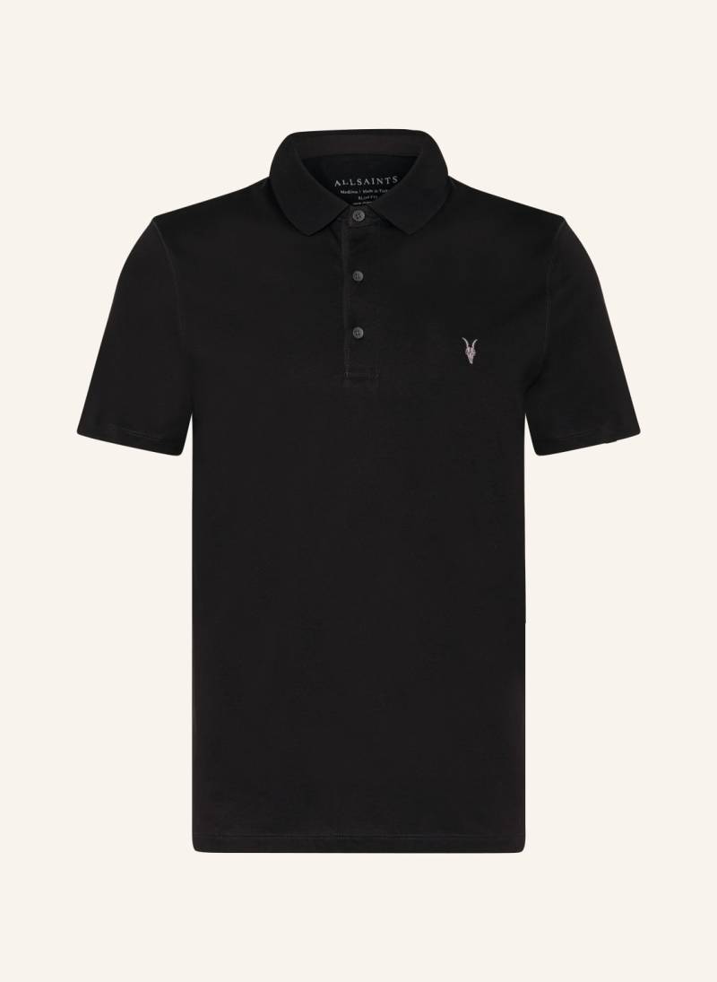 Allsaints Jersey-Poloshirt Reid Slim Fit schwarz von AllSaints