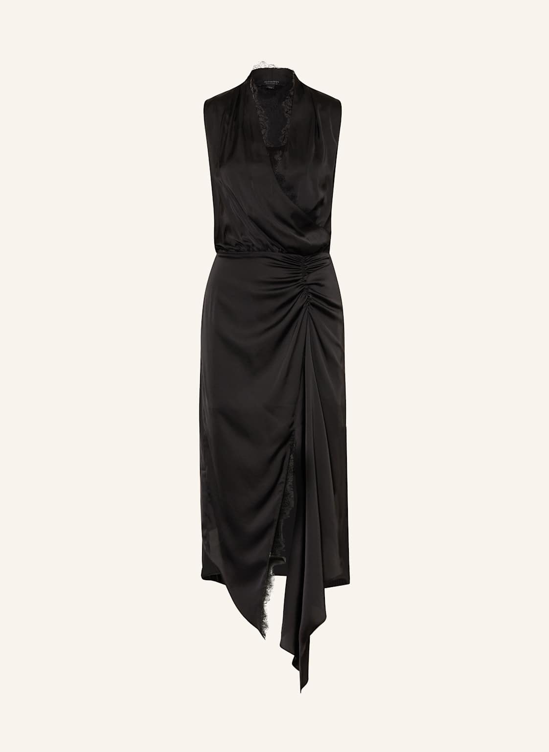 Allsaints Kleid Alexia Mit Seide schwarz von AllSaints