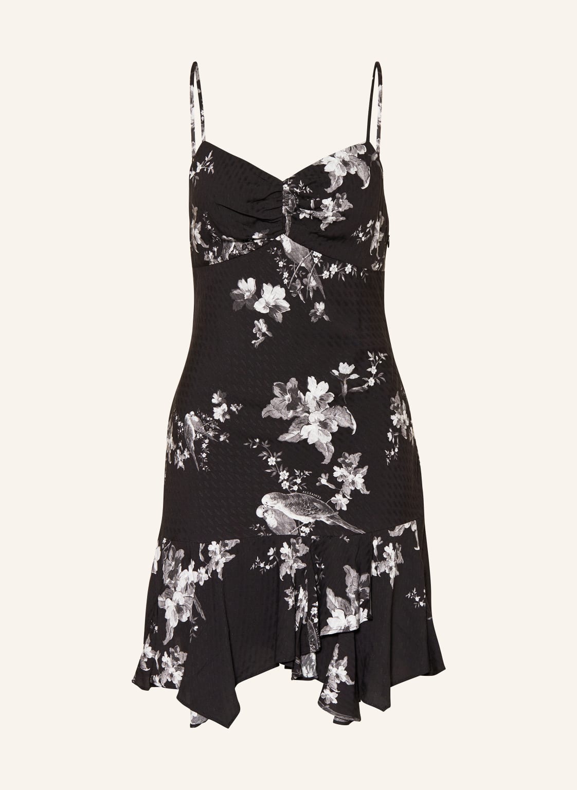 Allsaints Kleid Erica Iona Mit Volants schwarz von AllSaints