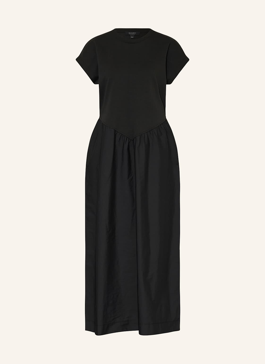 Allsaints Kleid Frankie Im Materialmix schwarz von AllSaints