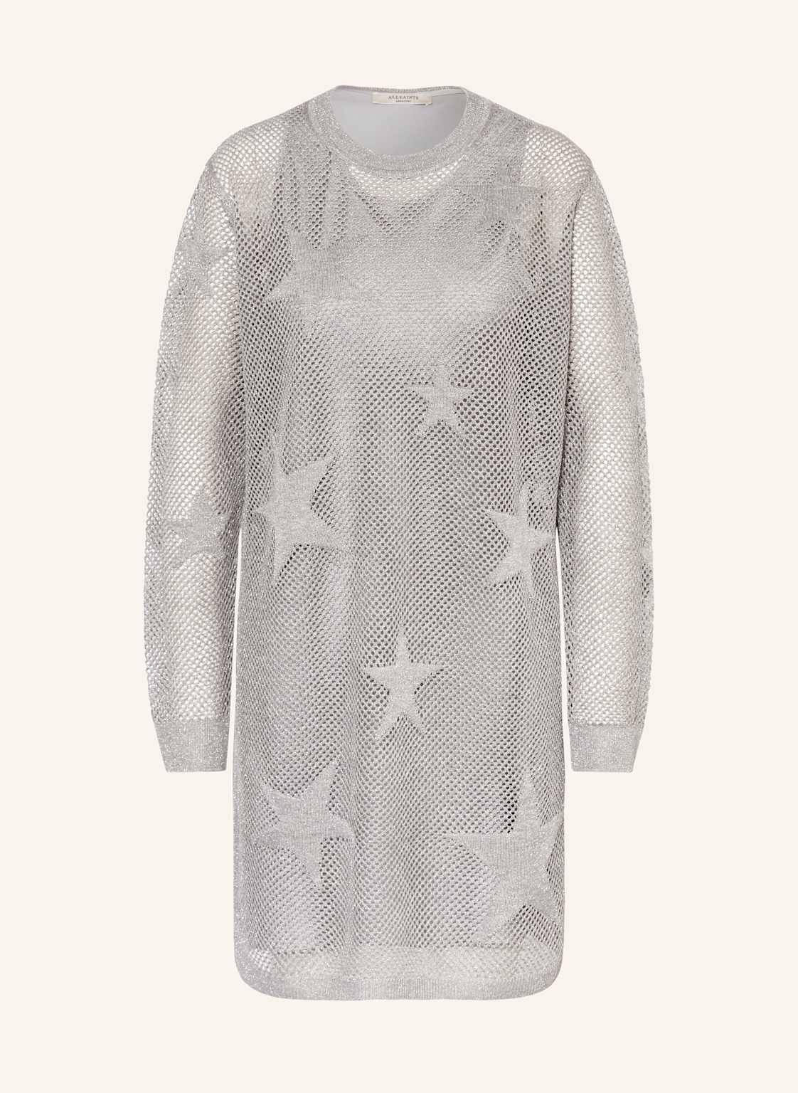 Allsaints Kleid Seraph Mit Glitzergarn silber von AllSaints