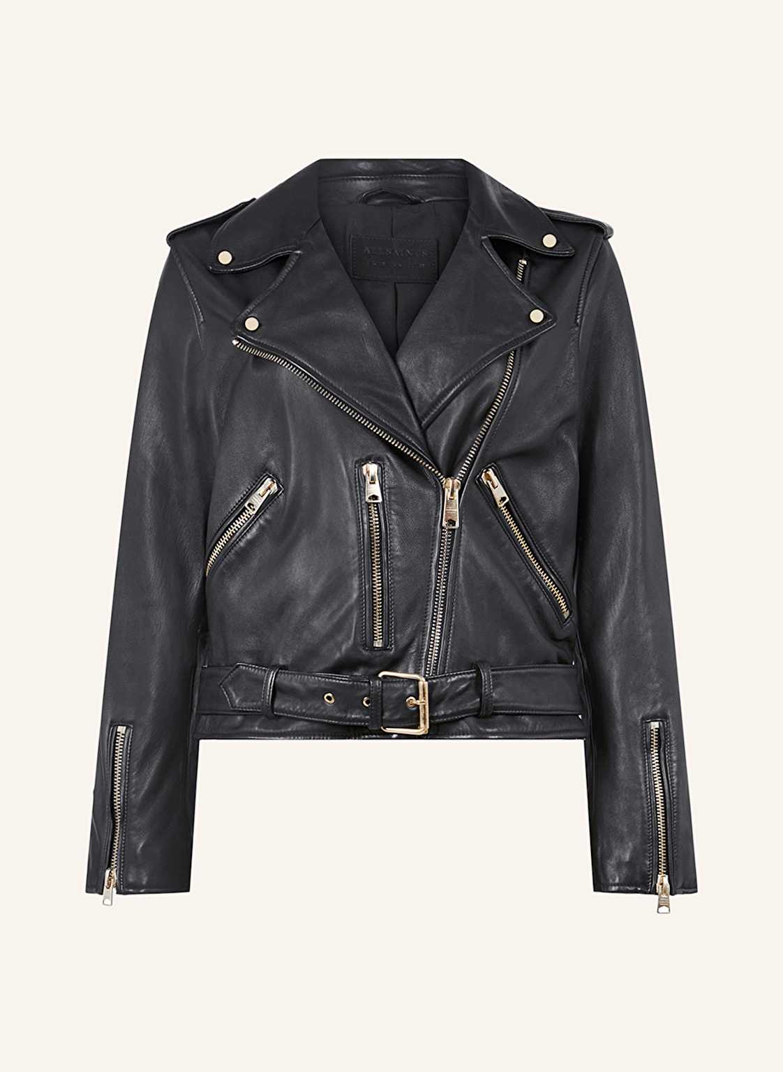 Allsaints Lederjacke Balfern schwarz Allsaints Lederjacke Balfern schwarz von AllSaints