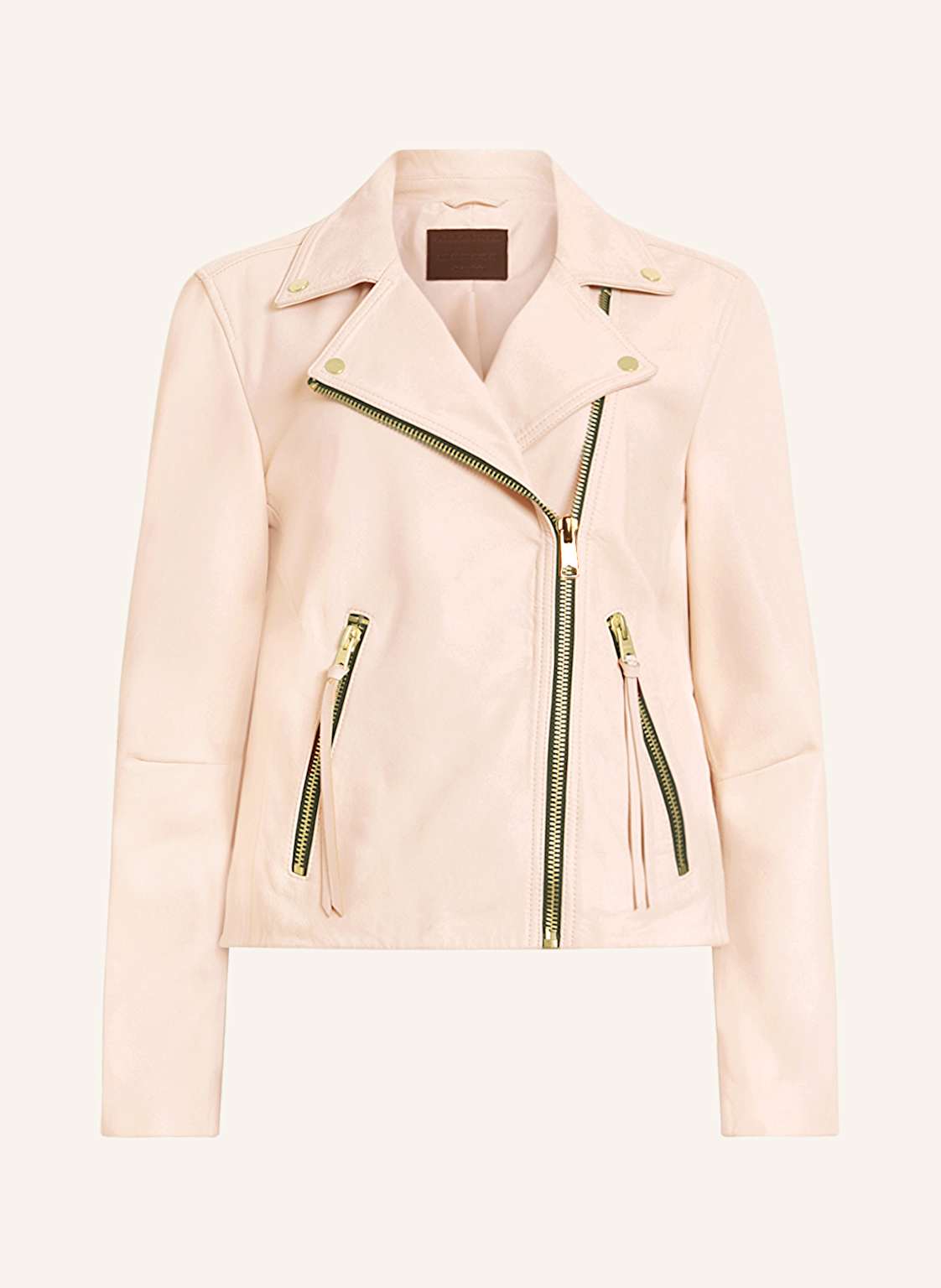 Allsaints Lederjacke Dalby weiss von AllSaints