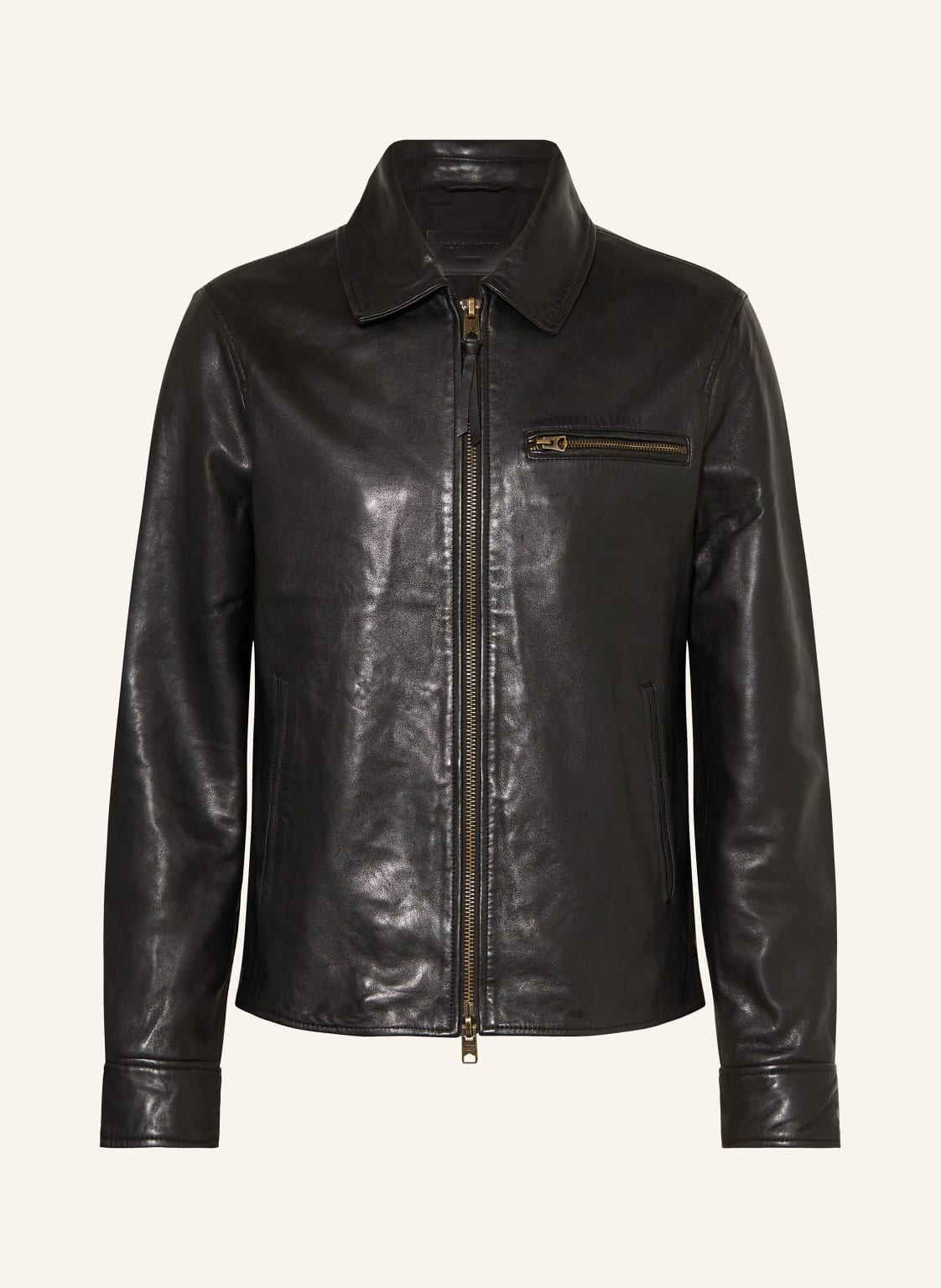 Allsaints Lederjacke Miller schwarz Allsaints Lederjacke Miller schwarz von AllSaints