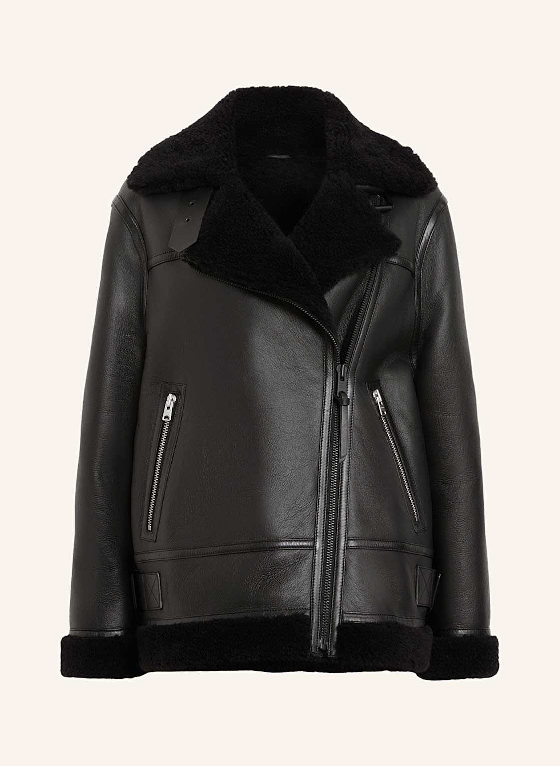 Allsaints Lederjacke Sola schwarz Allsaints Lederjacke Sola schwarz von AllSaints