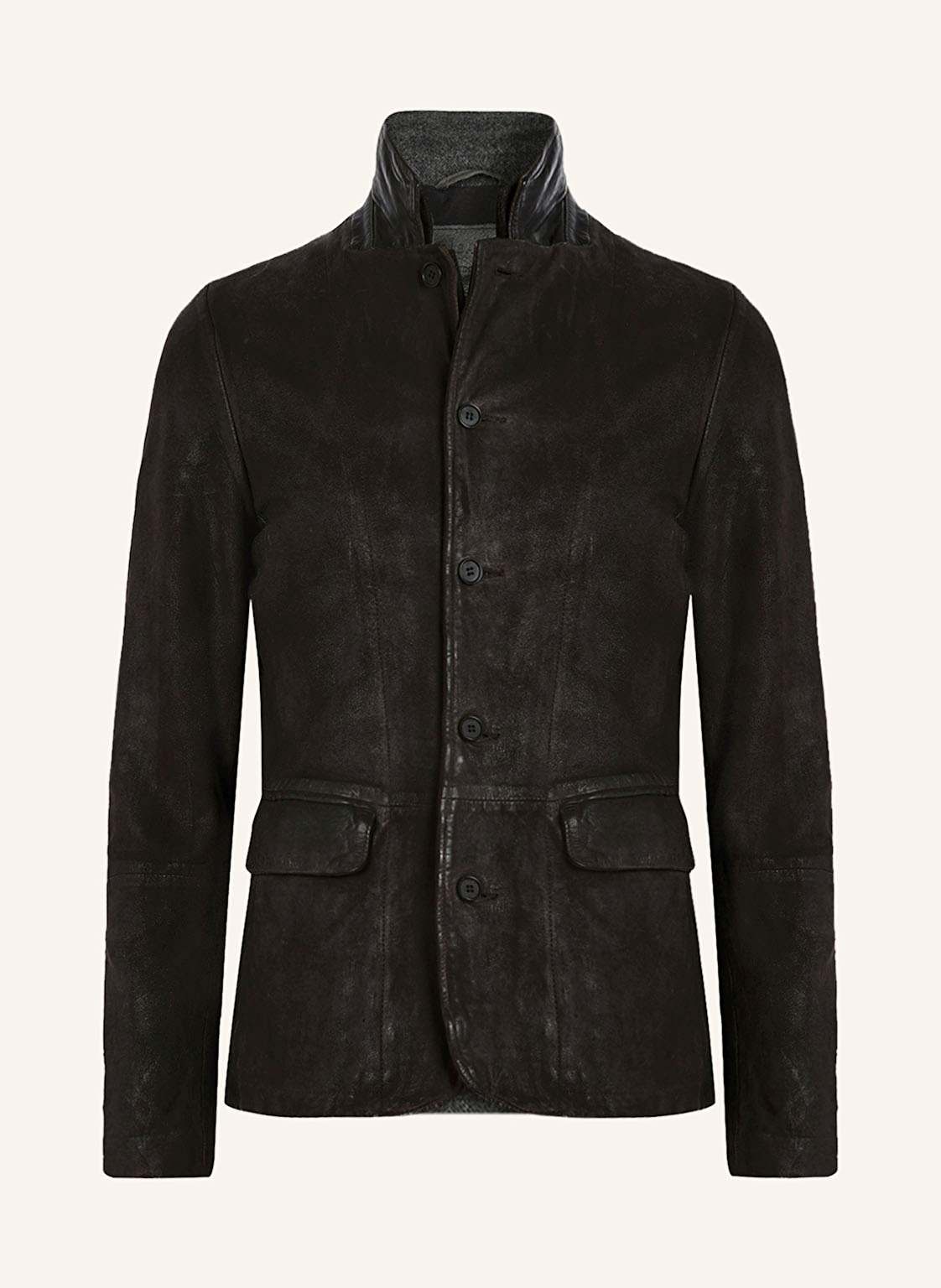 Allsaints Lederjacke Survey grau von AllSaints