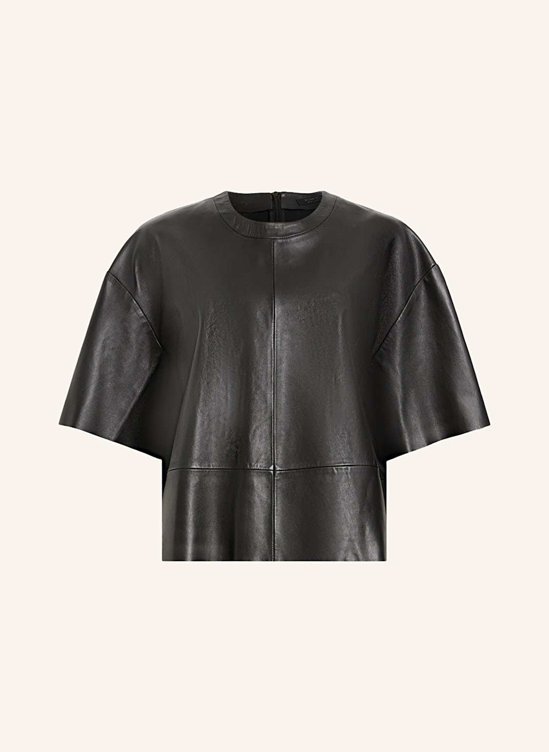 Allsaints Ledershirt Renai schwarz von AllSaints