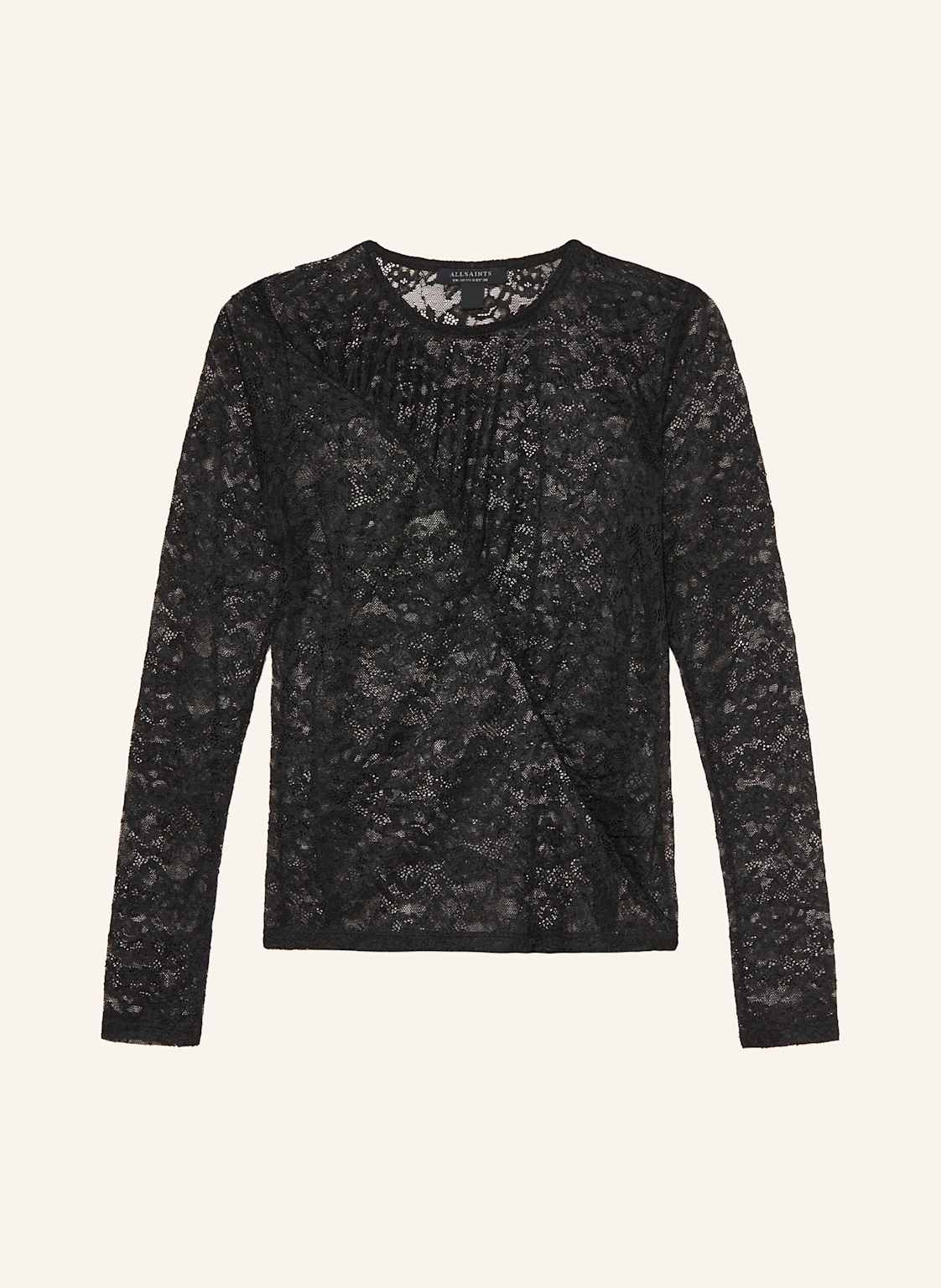 Allsaints Longsleeve Edana Aus Spitze schwarz von AllSaints