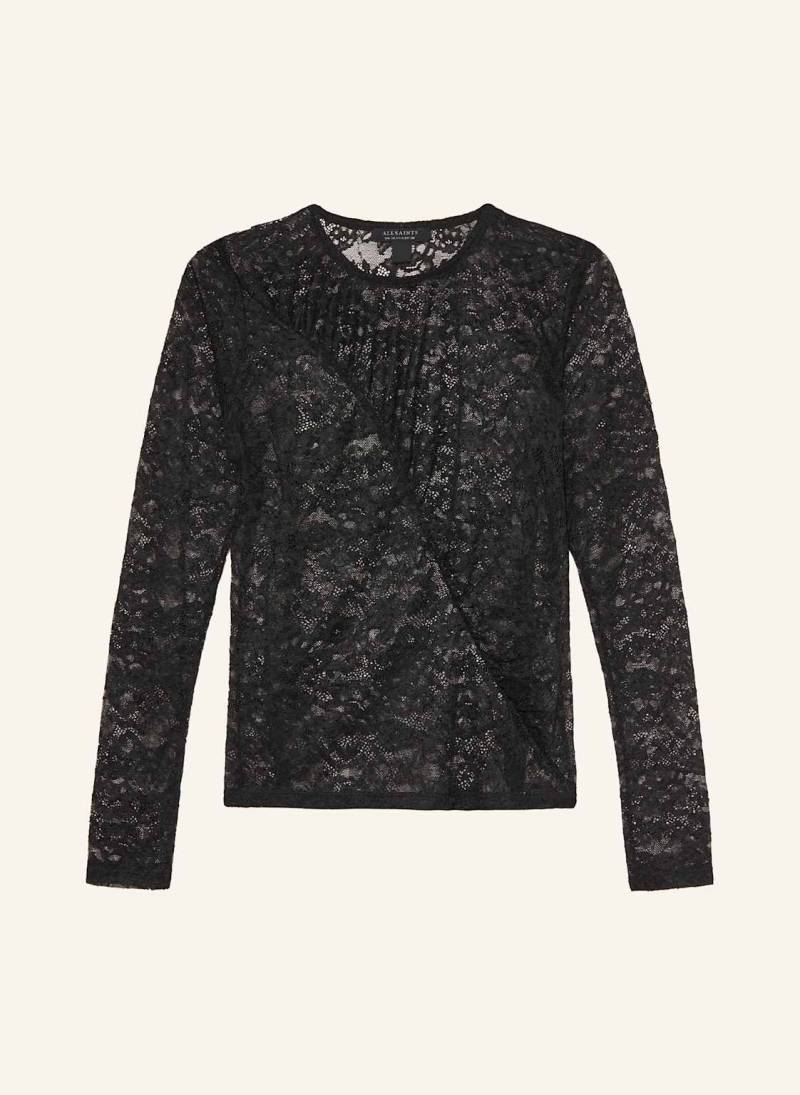 Allsaints Longsleeve Edana Aus Spitze schwarz von AllSaints