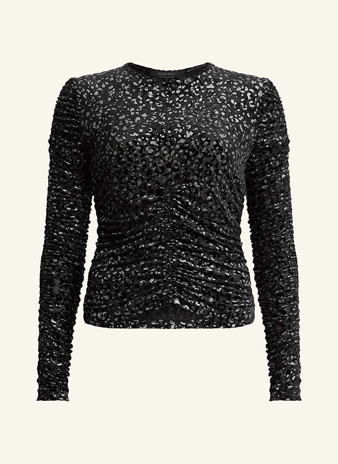 Allsaints Longsleeve Eris Aus Mesh schwarz von AllSaints