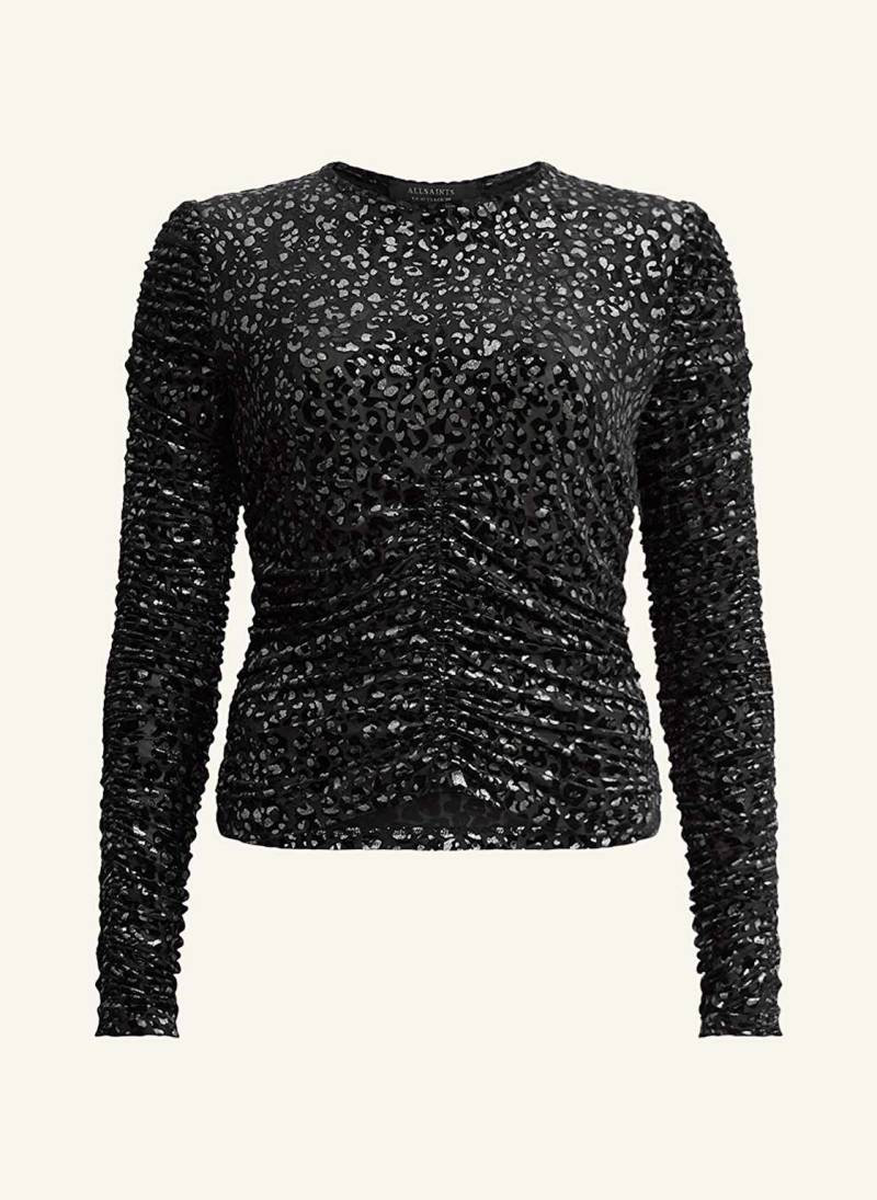 Allsaints Longsleeve Eris Aus Mesh schwarz von AllSaints