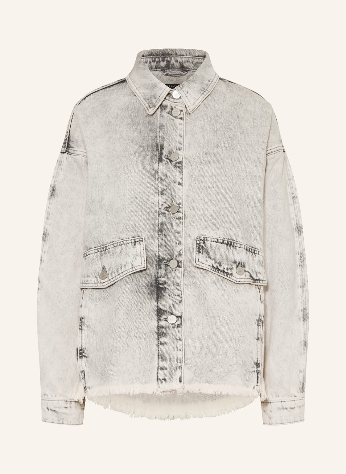 Allsaints Overshirt Hettie grau von AllSaints