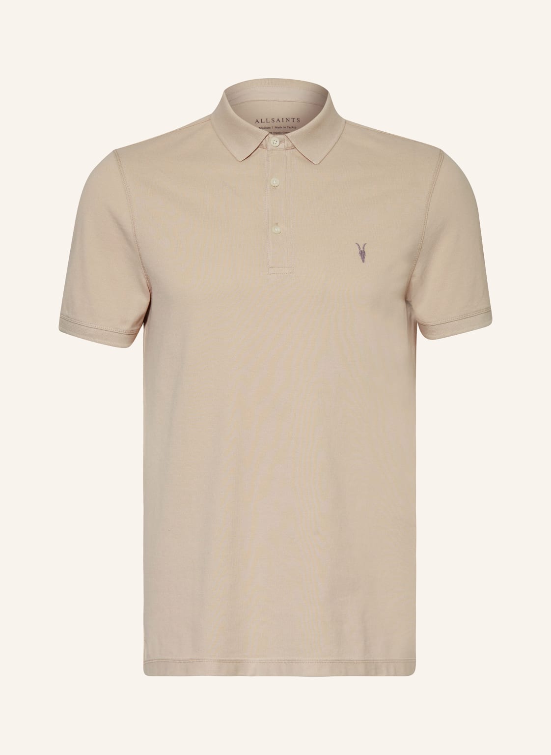 Allsaints Piqué-Poloshirt Reform beige von AllSaints