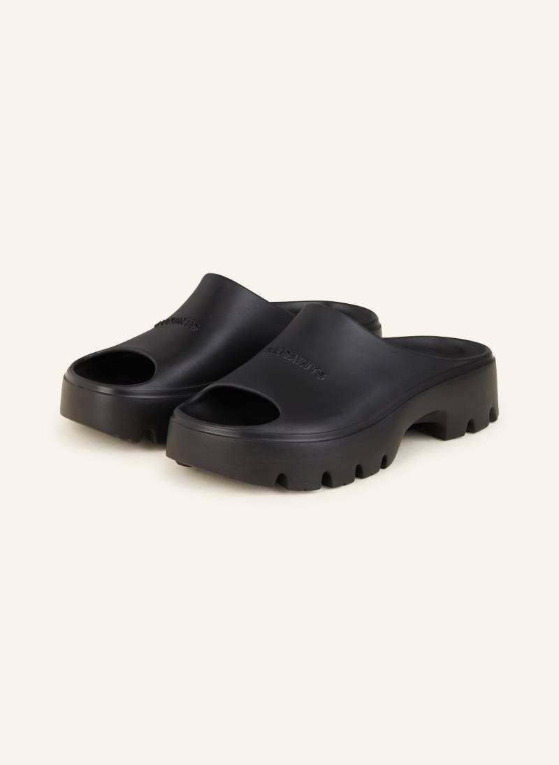Allsaints Plateau-Pantoletten Eclipse schwarz von AllSaints