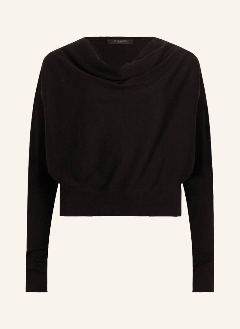 Allsaints Cropped-Pullover Ridley schwarz von AllSaints