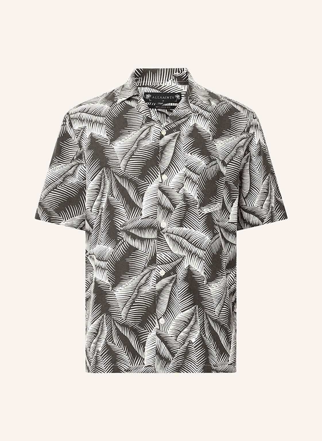 Allsaints Resorthemd Marseille Relaxed Fit Mit Leinen grau von AllSaints