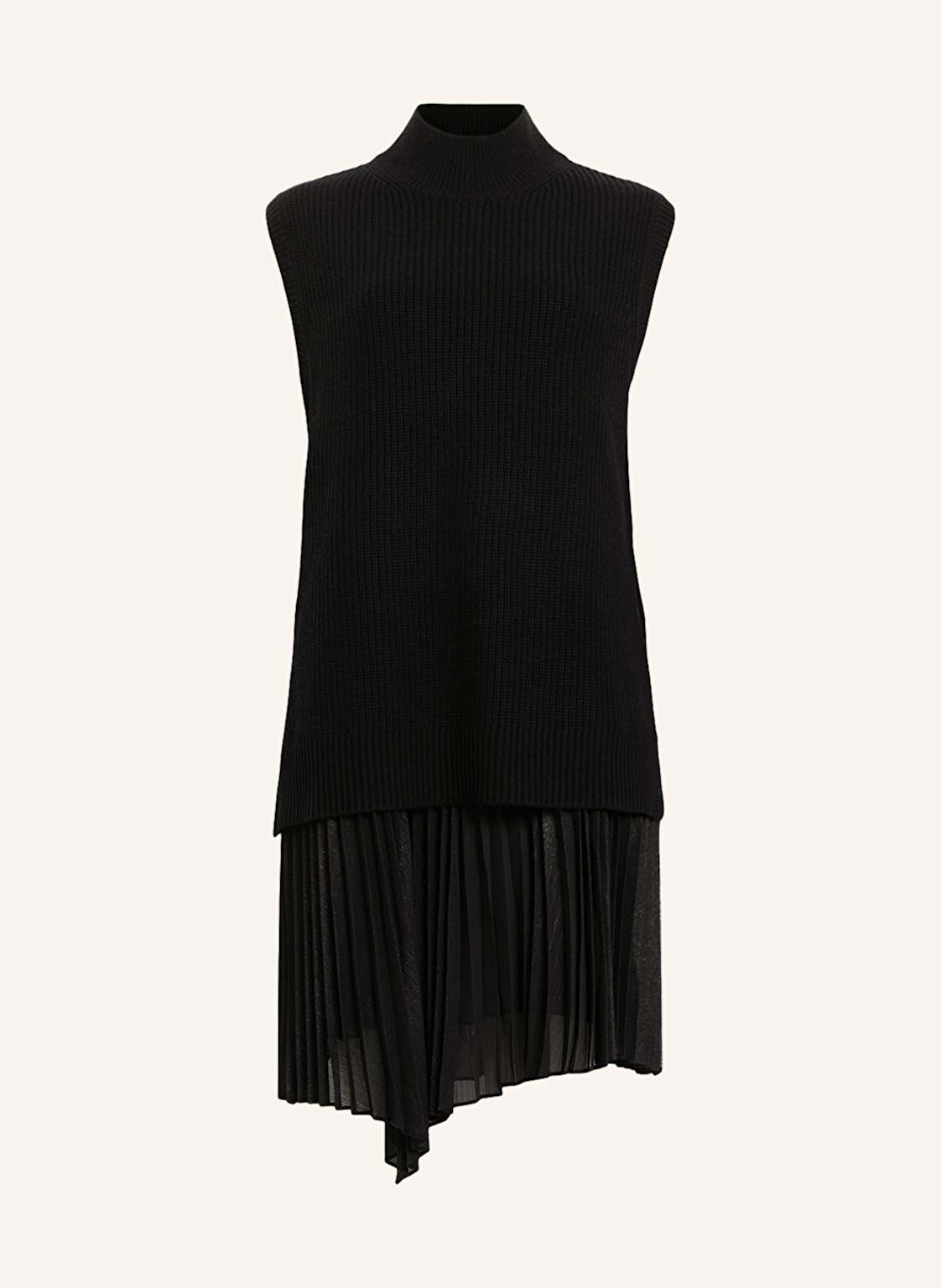 Allsaints Set Eve: Kleid Und Pullunder schwarz von AllSaints