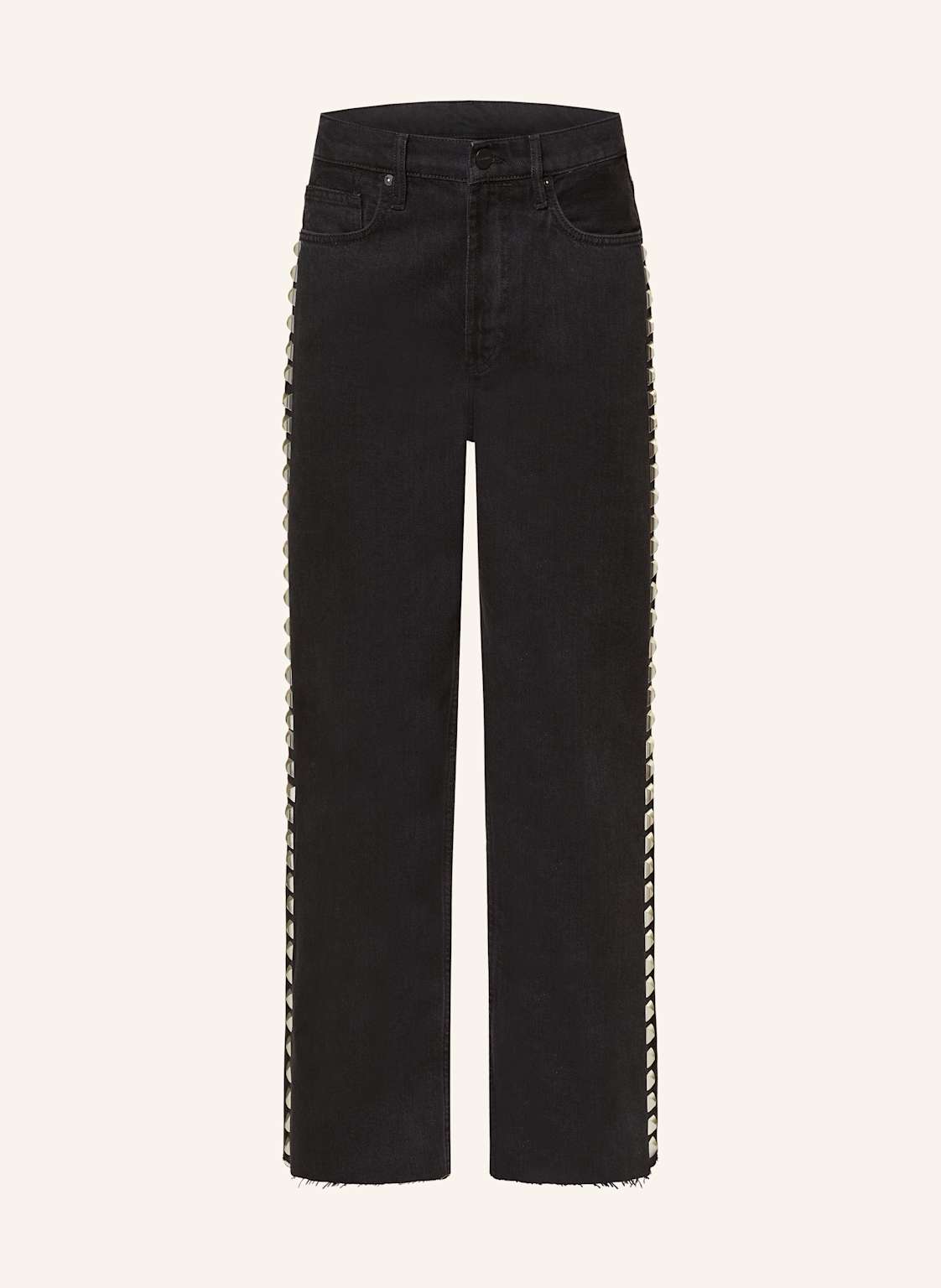 Allsaints Straight Jeans Blake Mit Nieten schwarz von AllSaints