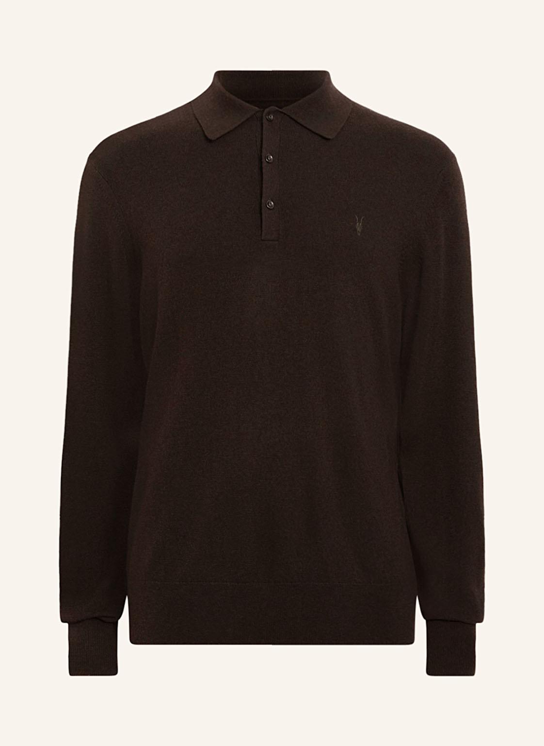 Allsaints Strick-Poloshirt Kilburn braun von AllSaints