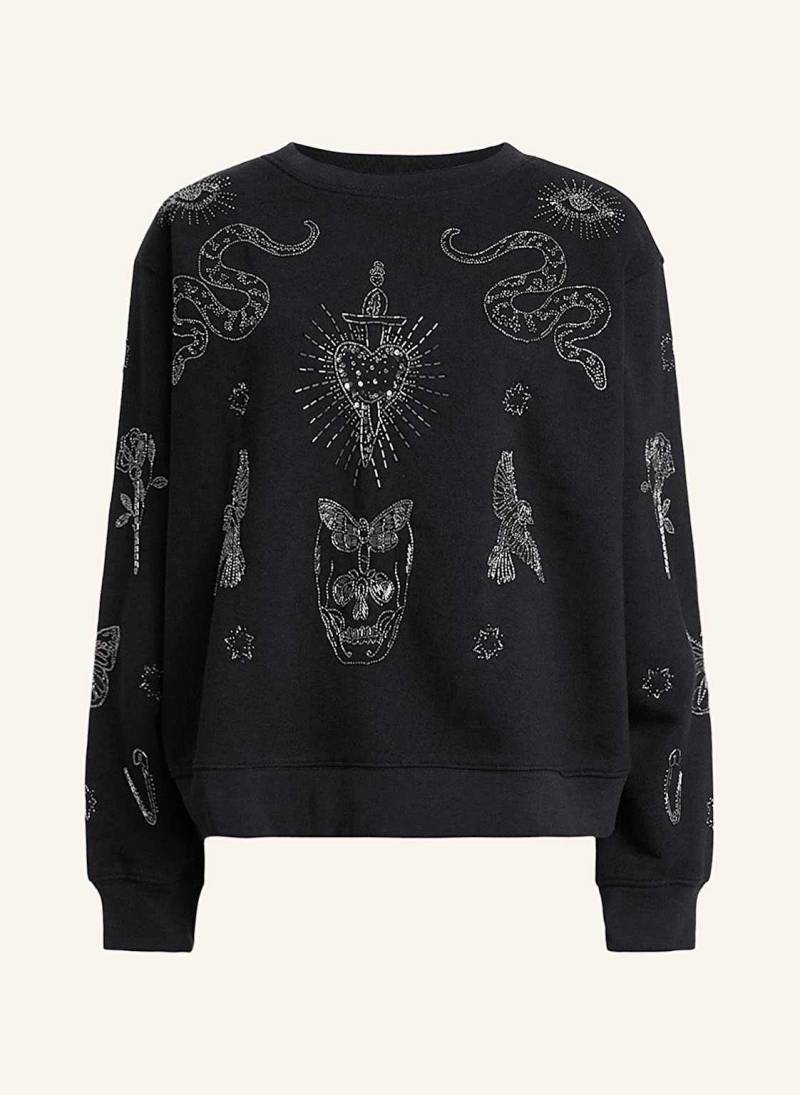 Allsaints Sweatshirt Pippa Mit Pailletten schwarz von AllSaints