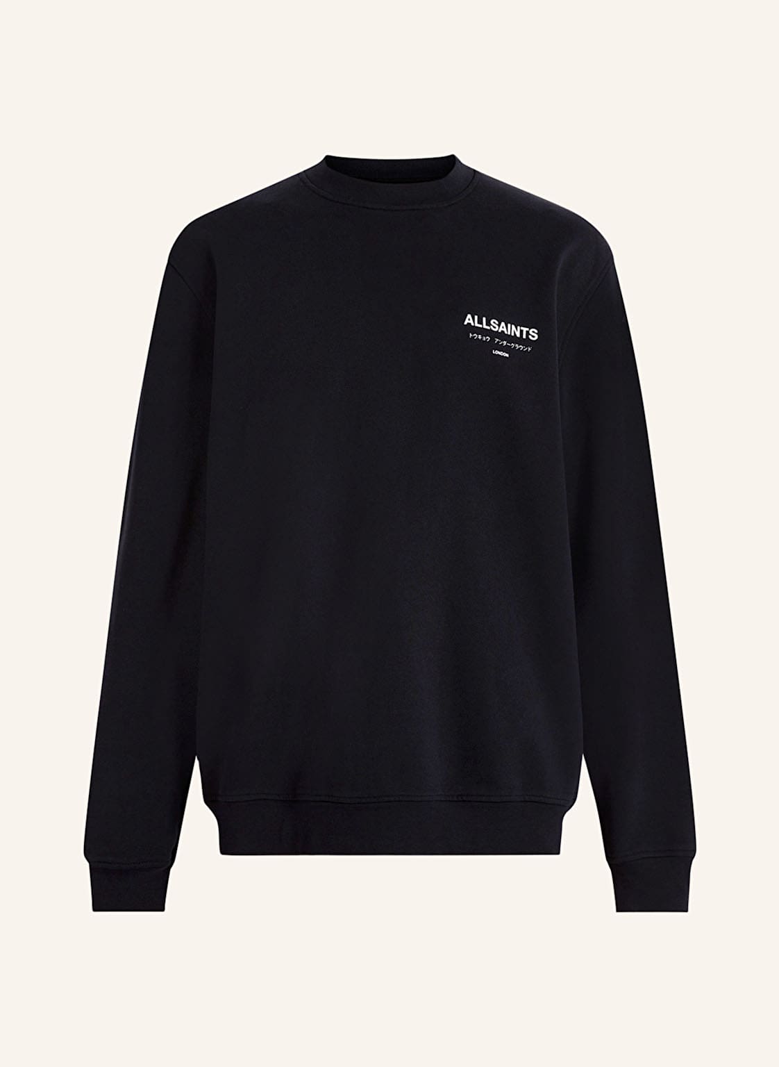 Allsaints Sweatshirt Underground Crew schwarz von AllSaints