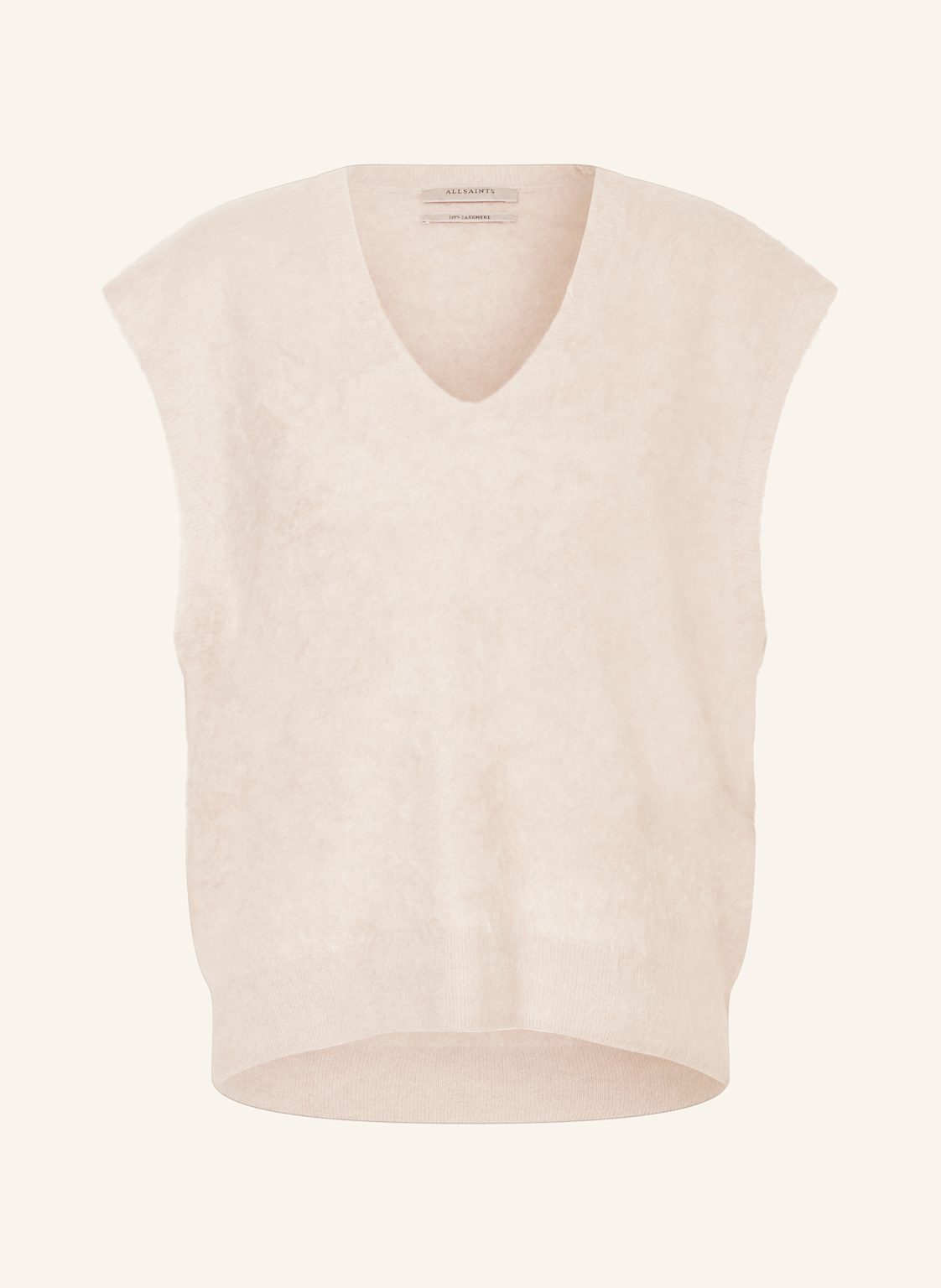Allsaints Top Rebel Tank Aus Cashmere weiss Allsaints Top Rebel Tank Aus Cashmere weiss von AllSaints
