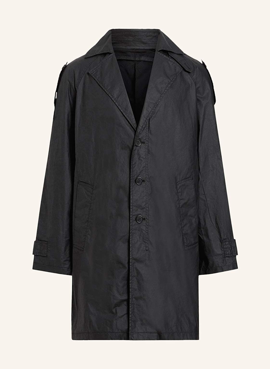 Allsaints Trenchcoat Allman Mac schwarz von AllSaints