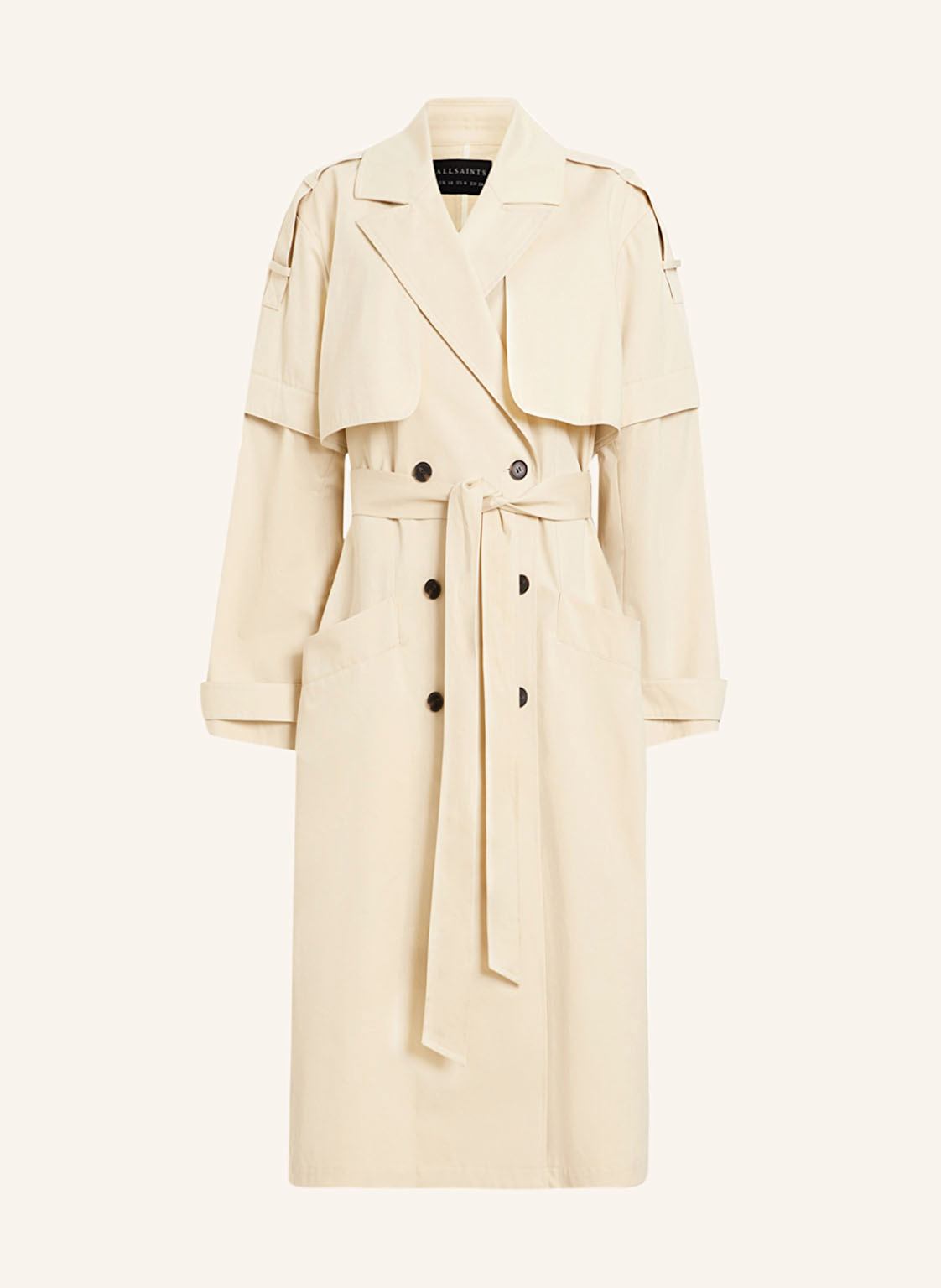 Allsaints Trenchcoat Clyde Mit Abnehmbaren Ärmeln weiss von AllSaints