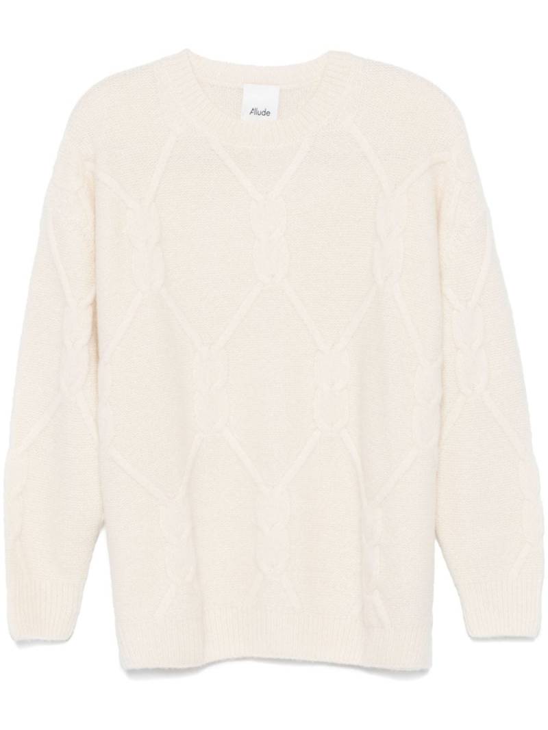 Allude 3D-knit sweater - Neutrals von Allude