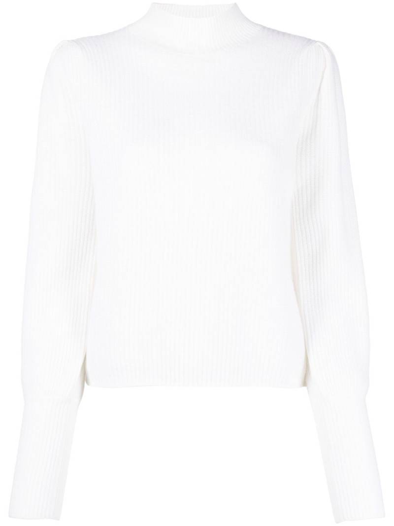 Allude bishop-sleeves cashmere jumper - White von Allude