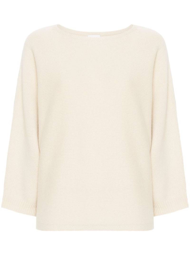 Allude boat-neck cashmere jumper - Neutrals von Allude