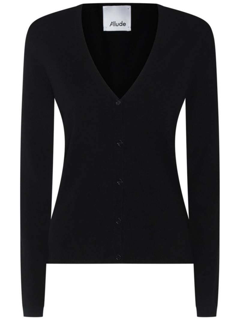 Allude buttoned cashmere cardigan - Black von Allude