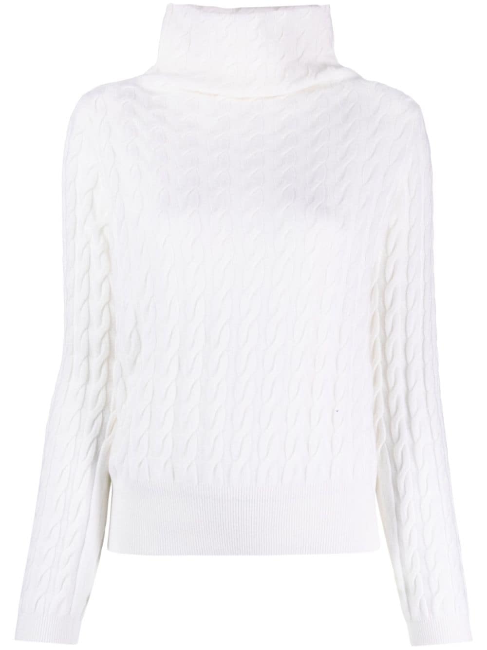 Allude cable-knit cashmere jumper - White von Allude