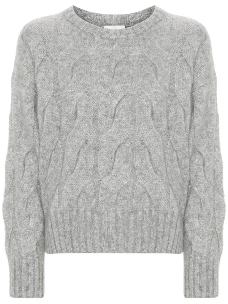 Allude cable-knit sweater - Grey von Allude