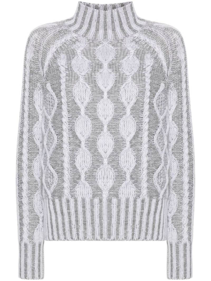 Allude cable-knit sweater - Grey von Allude