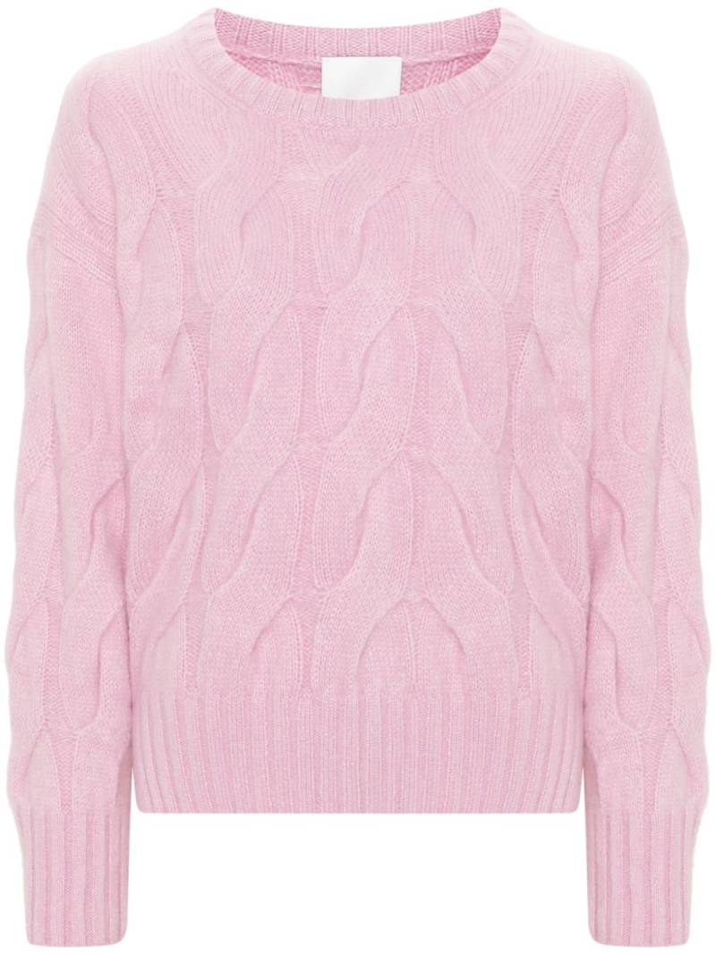 Allude cable-knit sweater - Pink von Allude