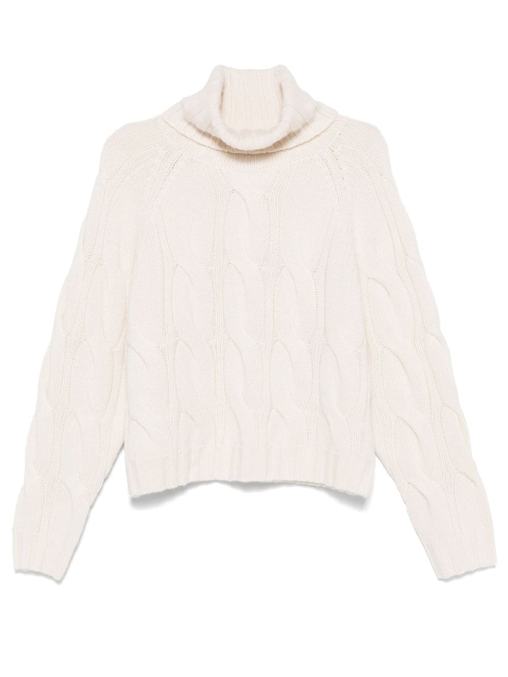 Allude cable-knit sweater - White von Allude