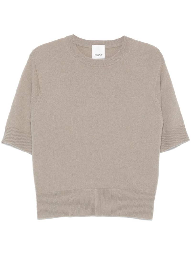 Allude cashmere T-shirt - Neutrals von Allude