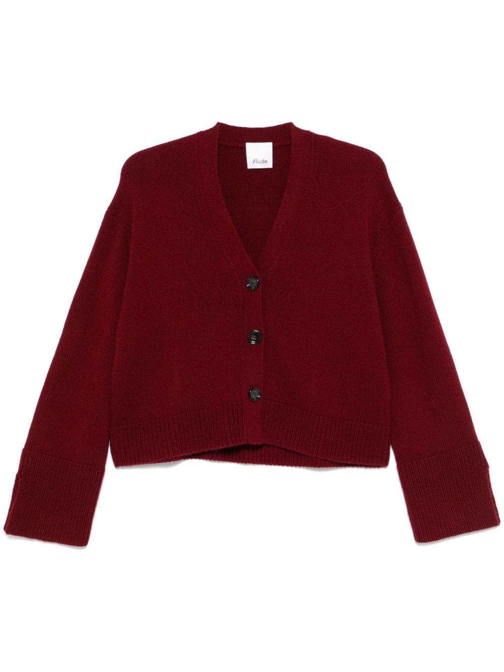 Allude cashmere V-neck cardigan - Red von Allude