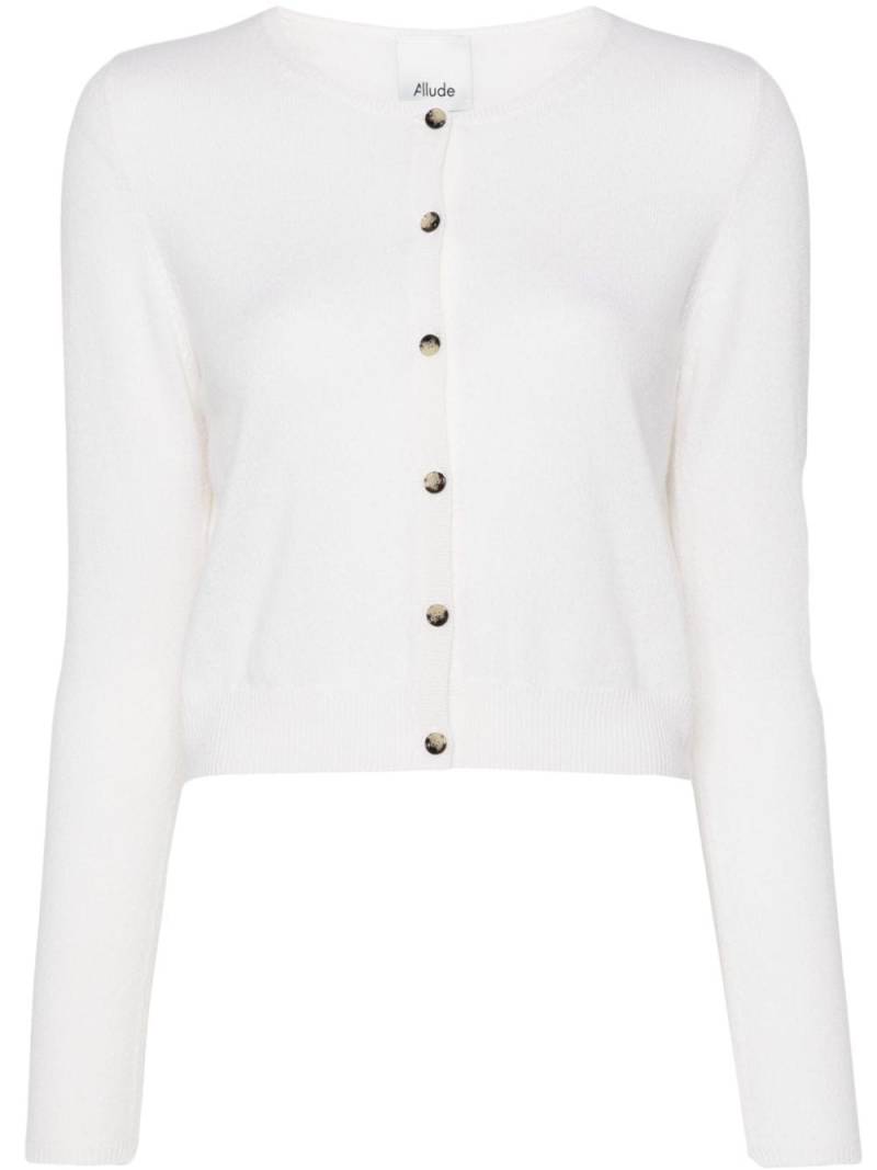 Allude cashmere cardigan - White von Allude