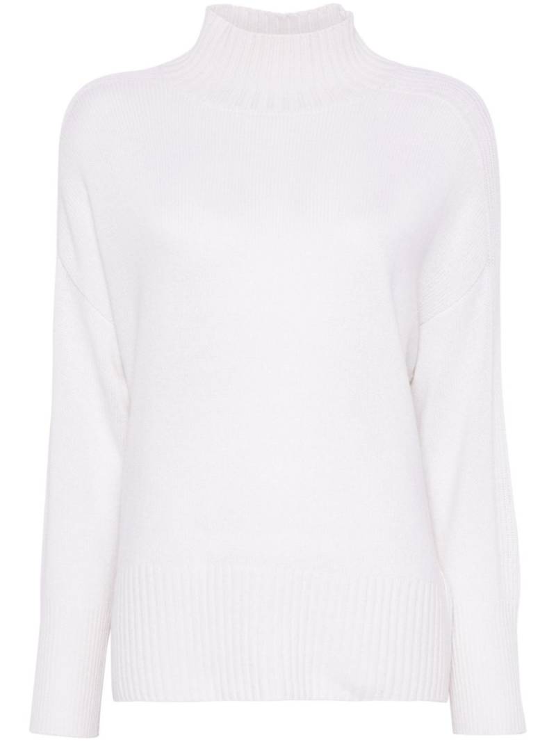 Allude cashmere mock-neck sweater - White von Allude