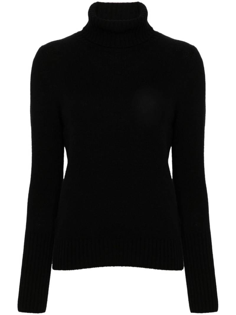 Allude roll-neck cashmere sweater - Black von Allude