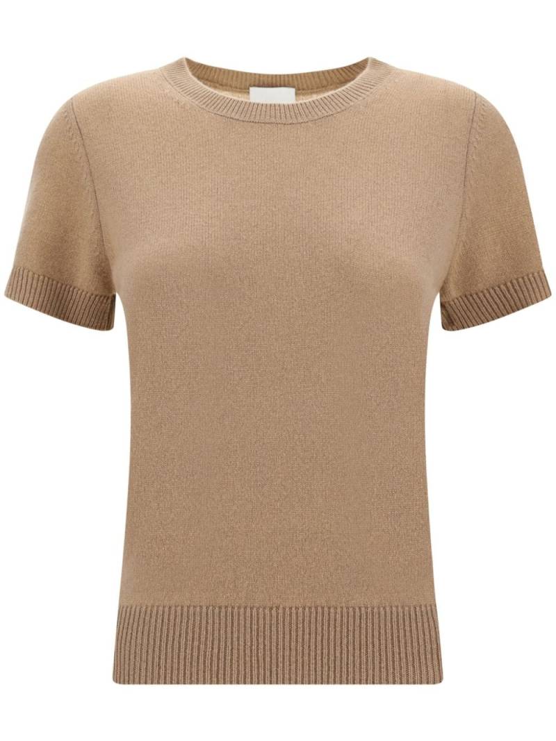 Allude crew-neck cashmere top - Neutrals von Allude