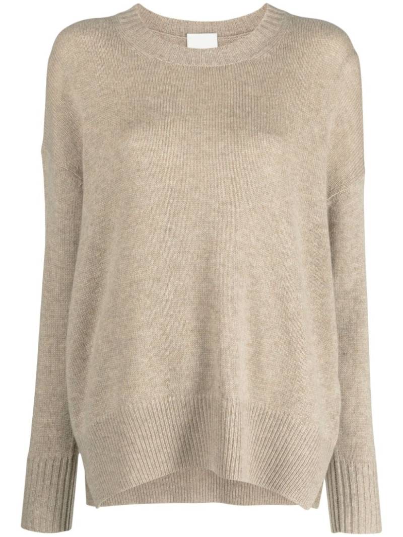 Allude drop-shoulder cashmere jumper - Brown von Allude