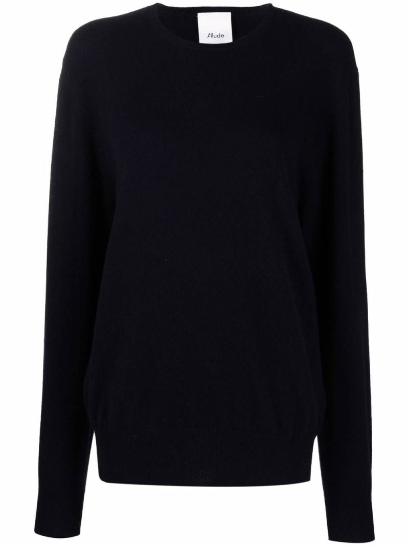 Allude fine-knit cashmere jumper - Blue von Allude